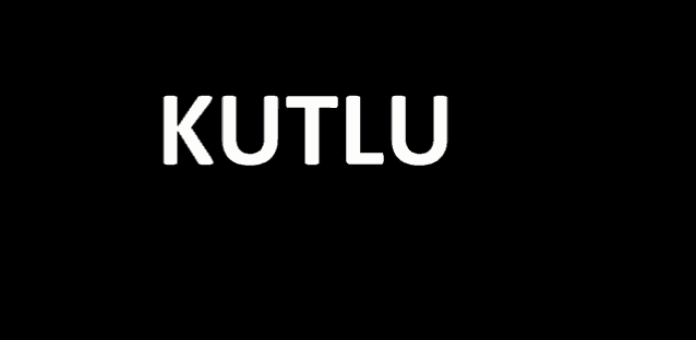 a black background with the word kutlu in white