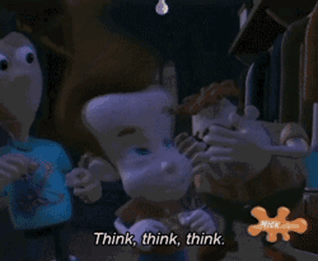 Jimmy Neutron Think Think Think GIF