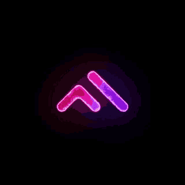 a glowing arrow pointing up on a black background