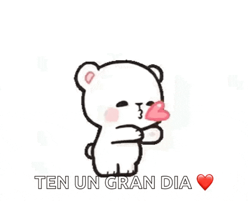 a teddy bear with a crown on his head is surrounded by hearts and the words ten un gran dia