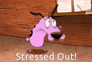 Courage The Cowardly Dog Stressed Out GIF - Courage The Cowardly Dog Stressed Out GIFs