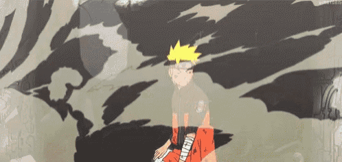 a cartoon of a man with a bandage on his arm standing in front of a smokey background .