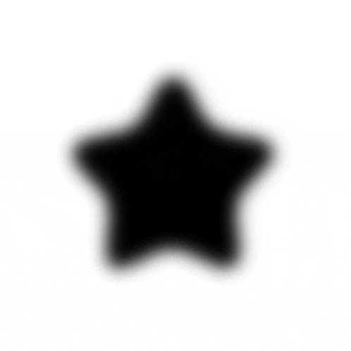 a shadow of a black star on a white background