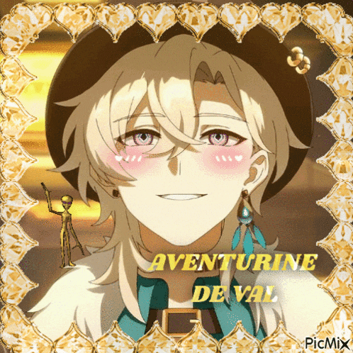 a picture of a girl with the name aventurine de val