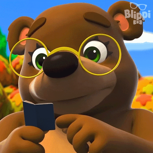 Laughing Bella The Bear GIF - Laughing Bella The Bear Blippi Wonders Educational Cartoons For Kids GIFs