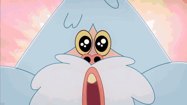 a close up of a cartoon character 's face with the letter w written on it