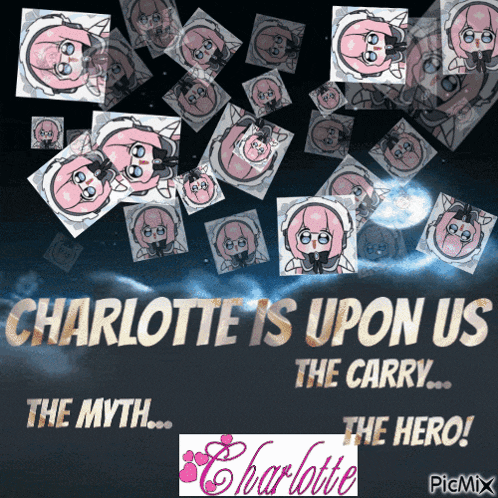 a poster that says charlotte is upon us
