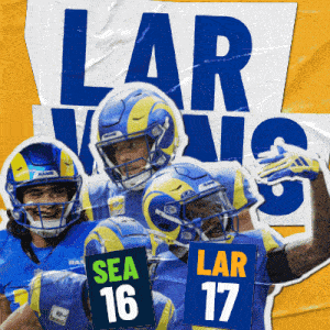 Los Angeles Rams (17) Vs. Seattle Seahawks (16) Post Game GIF - Nfl National Football League Football League GIFs
