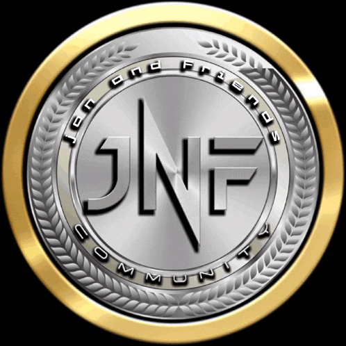 a silver coin with the letters jnf community on it