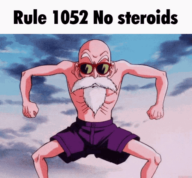 Rule Steroids GIF - Rule Steroids Master Roshi GIFs