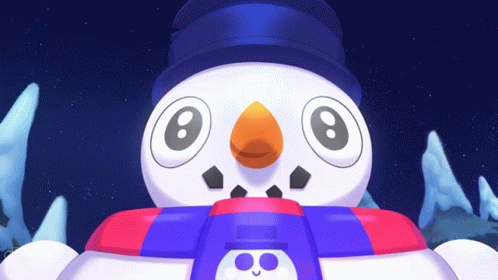 Wow Snowman Tick GIF - Wow Snowman Tick Brawl Star GIFs