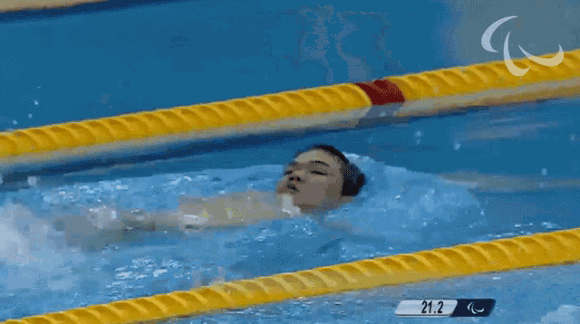 Swimming Zheng Tao GIF - Swimming Zheng Tao International Paralympic Committee GIFs
