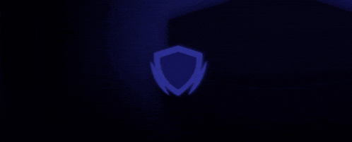 a blurry picture of a blue light coming out of a dark room .