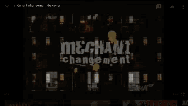 a black background with the words mechanic changement