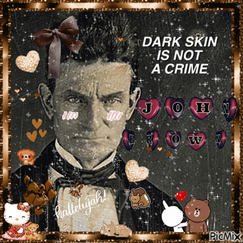 a picture of a man with the words dark skin is not a crime written on it