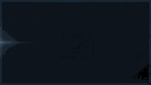 a blue background with a white light coming out of the middle