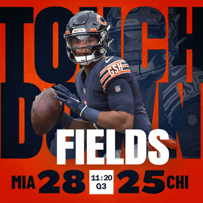 a poster for a football game between the bears and the vikings