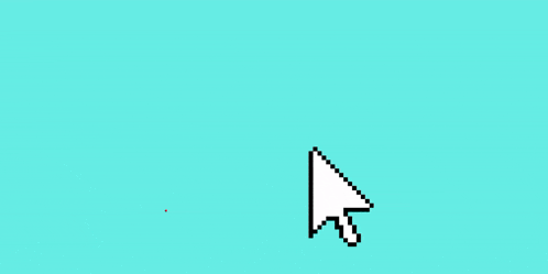 a logo for klik media website with a pointer