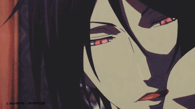 a close up of a person 's face with a watermark that says ' c4u-haa / stratos '