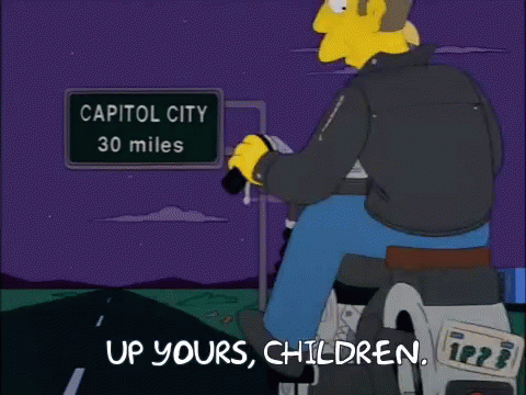 Skinner Up Yours Children GIF - Skinner Up Yours Children Simpsons GIFs