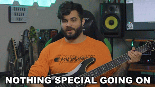 Nothing Special Going On Andrew Baena GIF - Nothing Special Going On Andrew Baena Its Usual GIFs