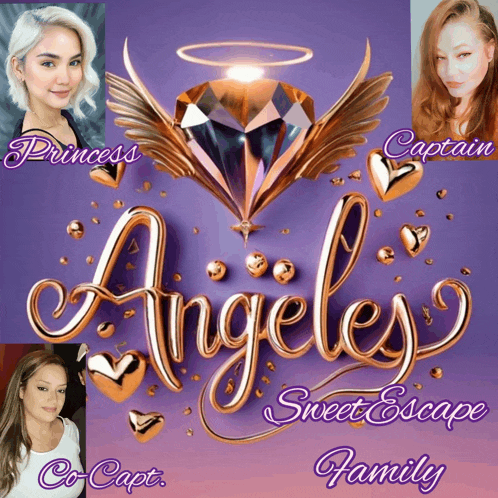 a poster for angels sweet escape features a diamond with wings