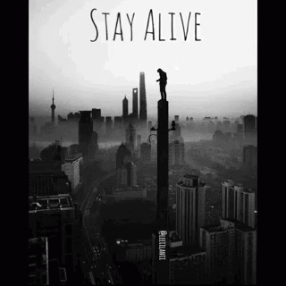 Stay Stay Alive GIF - Stay Stay Alive Black And White GIFs