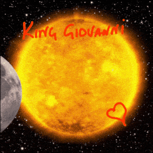 a picture of the sun with the words king giovanni on it