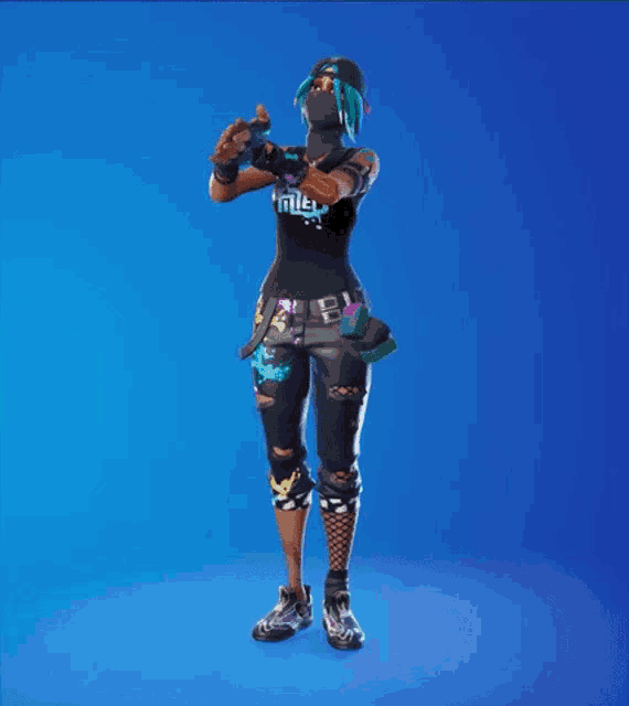 a woman in a black shirt that says twitch on it