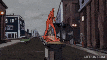 a gif from gifrun.com shows a skeleton standing on top of a grill