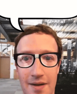 a man wearing glasses looks at the camera with a speech bubble above his head that says chemical