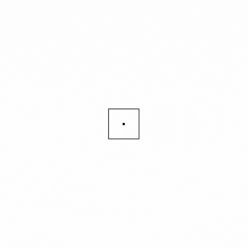 a black and white drawing of a square with a square in the middle and the words libre d ' y croire above it .