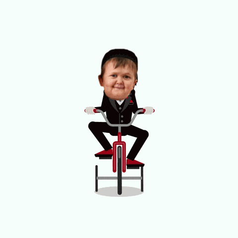 a cartoon of a boy riding a bike with the words " do you want to play a game " behind him