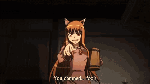 a cartoon character says you damned ... fool
