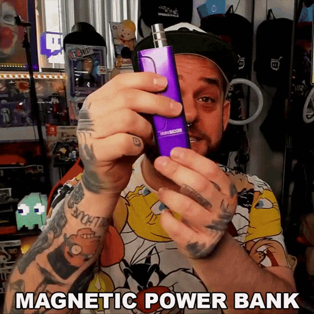 Magnetic Power Bank Doodybeard GIF