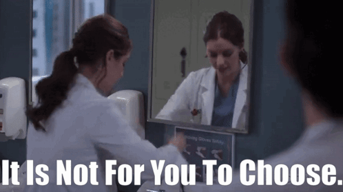 Greys Anatomy Jules Millin GIF - Greys Anatomy Jules Millin It Is Not For You To Choose GIFs