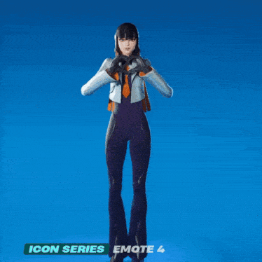 a blue background with a icon series emote 4