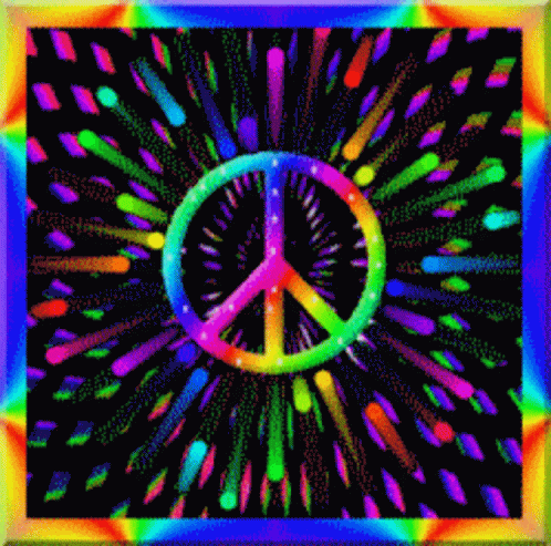 Peace Peace Sign GIF - Peace Peace Sign Rainbow GIFs