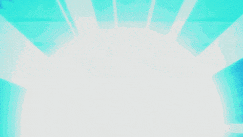 a blue and white background with rays of light