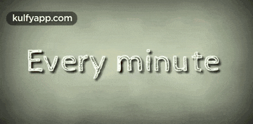 a gray background with the words every minute on it