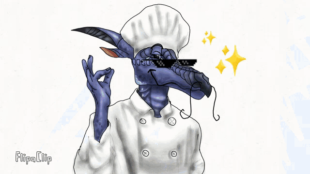 a drawing of a bowl of soup with a spoon in it and the words flipa clip below it