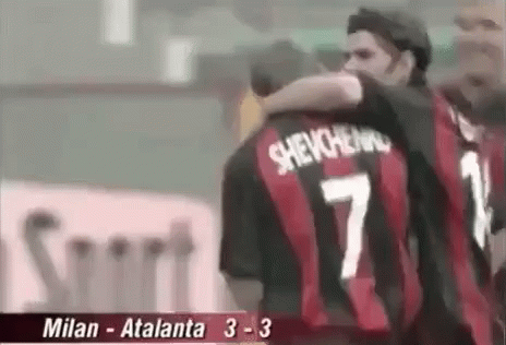Andriy Shevchenko ac Milan Forza Milan GIF - Football Player Italian Football Team GIFs