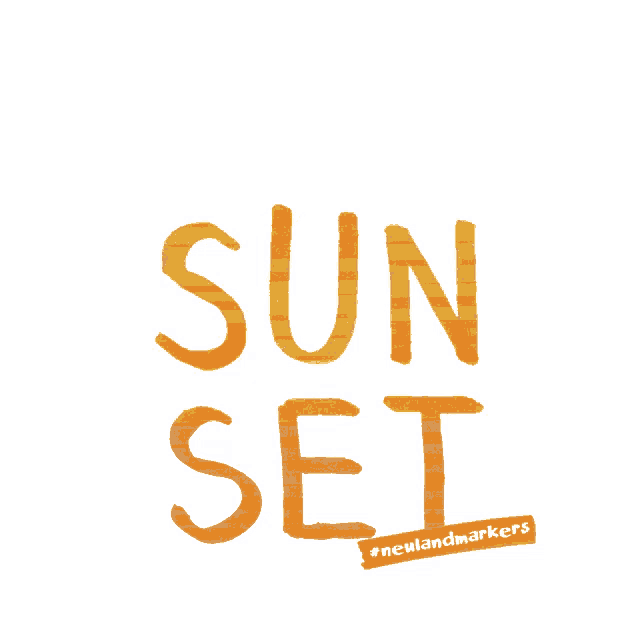 a logo that says son set with a sun behind it