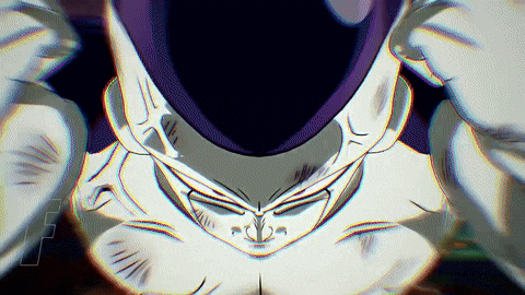 a close up of a cartoon character with a purple mask on