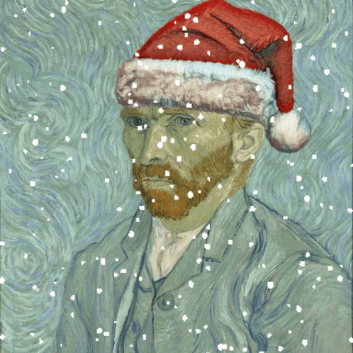 Vincent Van Gogh Christmas GIF - Vincent Van Gogh Christmas Snow GIFs