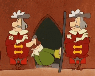 a cartoon of three men with ii on their shirts
