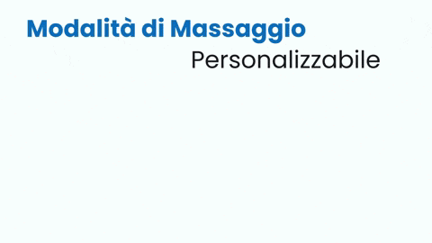 a white item with the words modalita di massaggio personalizabile on it