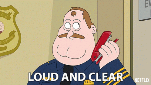 Loud And Clear Tom Kenny GIF - Loud And Clear Tom Kenny Chief Crawford GIFs