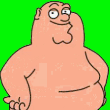 a cartoon character is taking a bath in a tub
