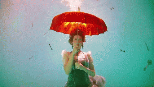 Warpaint GIF - Warpaint Umbrella Underwater GIFs